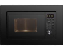 Exquisit EMW20.1GB Inbouw Magnetron – 20L – Nis 36 cm – Zwart Mat