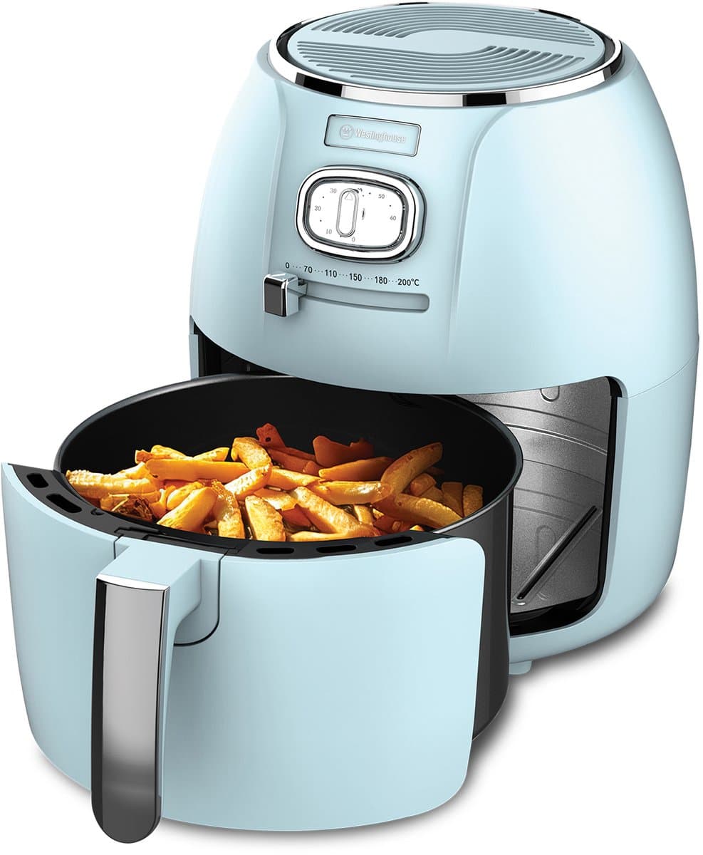 Westinghouse Retro Airfryer - 1500W - Heteluchtfriteuse - 4L - PFAS-Vrij - tot 200 Graden - Tot 4 personen - Blauw — afbeelding 1