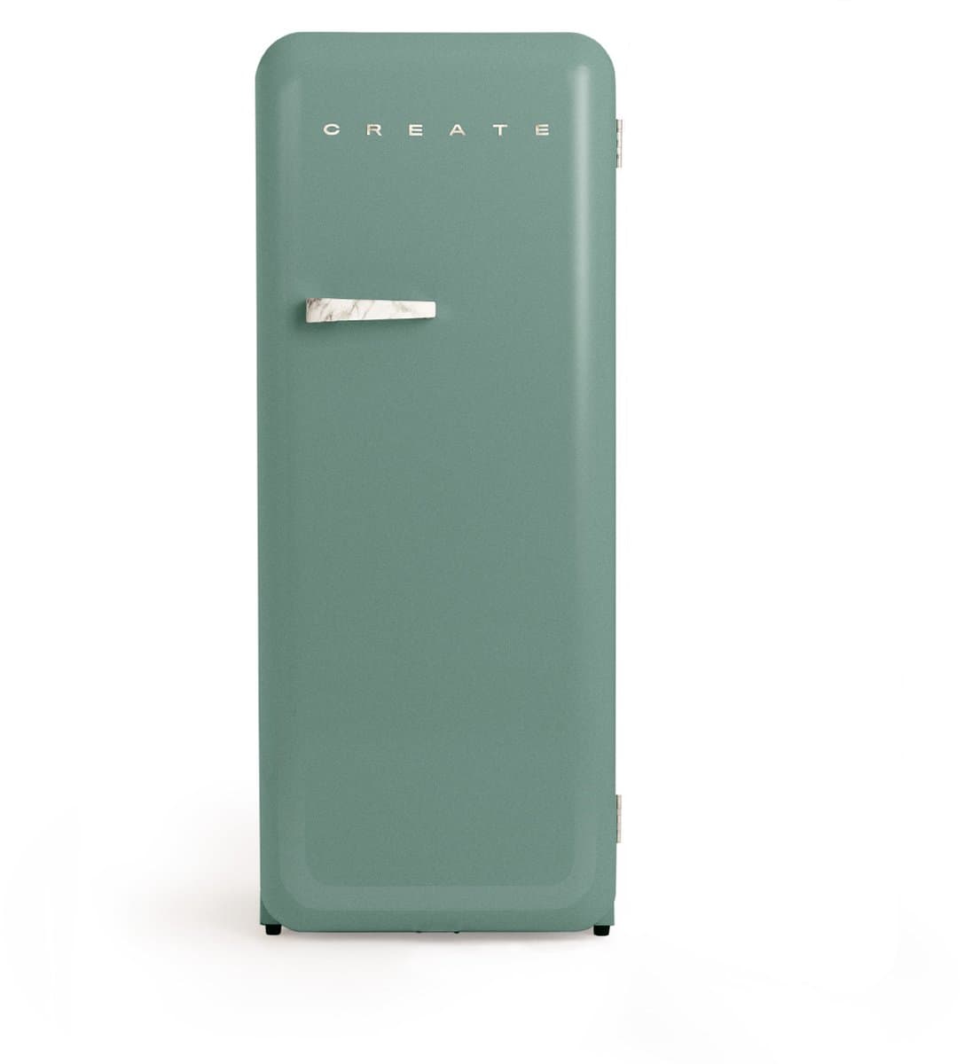CREATE - Koelkast in retrostijl - Sage - Handvat Marmer - FRIDGE RETRO 281L — afbeelding 1