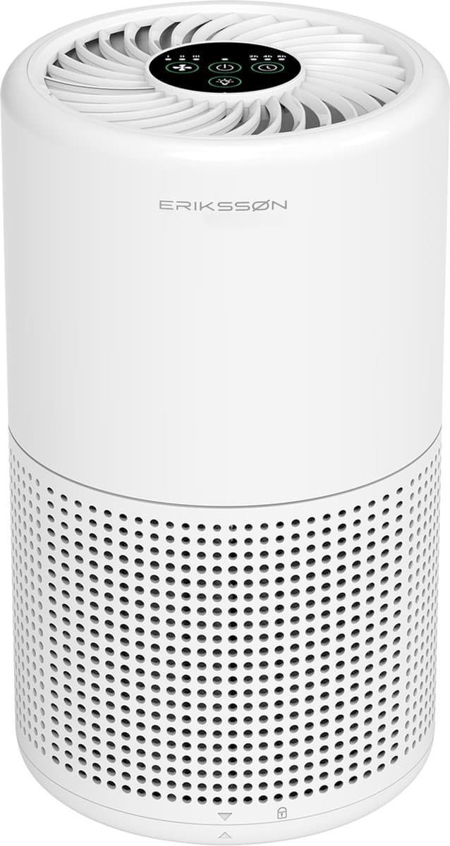 Erikssøn Luchtreiniger Prime - Wit - 70 m3/u - Vermindert Stof En Pollen - Met Hepa Filter - Air Purifier — afbeelding 1