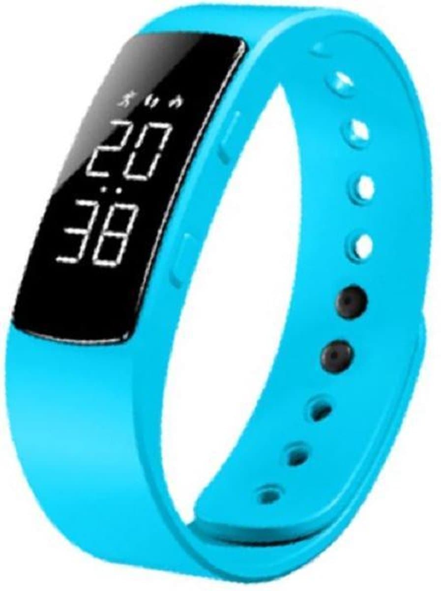 West Watches Model Jungle Activity Tracker Stappenteller Tieners - Smartband - Sporthorloge - Licht Blauw — afbeelding 1