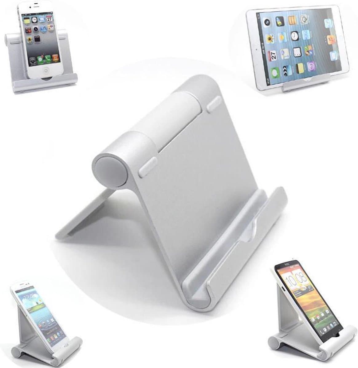 Aluminium Tablet- en Smartphonehouder — afbeelding 1