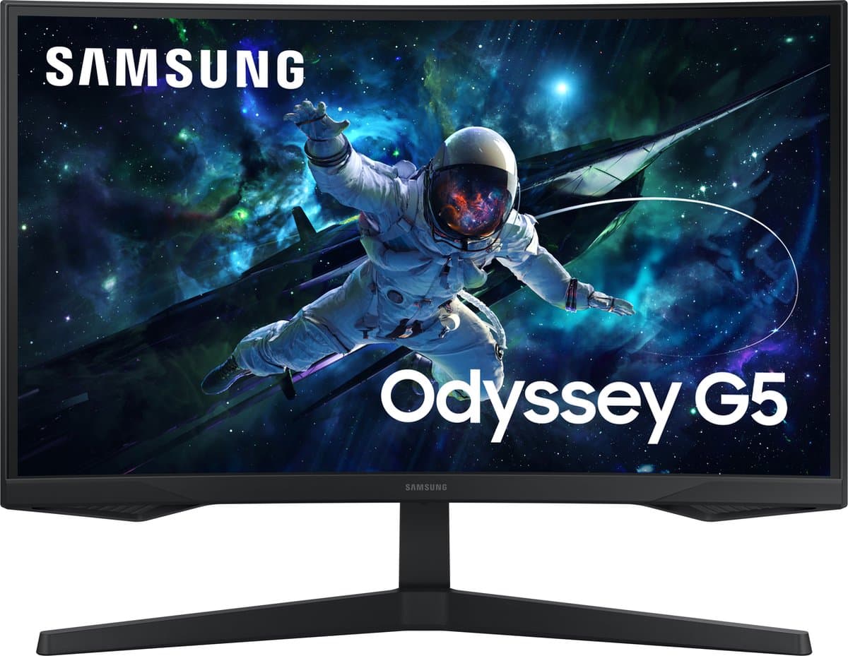 Samsung Odyssey G5 LS27CG552EUXEN - QHD Curved Gaming Monitor - 165hz - 27 inch — afbeelding 1