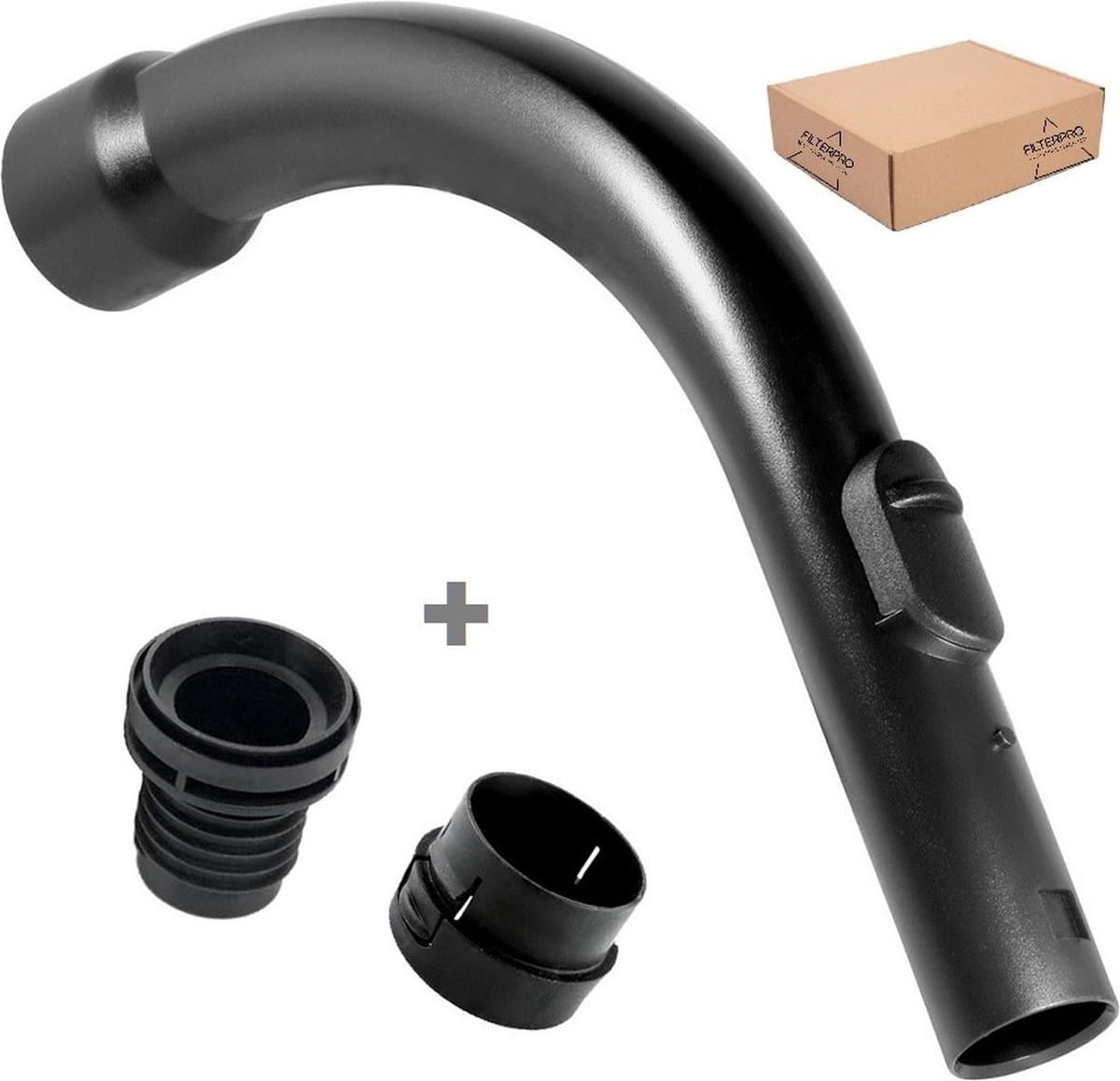Handgreep met reparatieset geschikt voor Miele Complete C3, C2, HS11, Cat & Dog, Black Pearl, Black Diamond, Compact C1, Compact C2, S8000, S6000, S5000, S4000, S2000, S700, S600, S500, S400, S300, S200 - stofzuiger - pistoolgreep - handvat — afbeelding 1