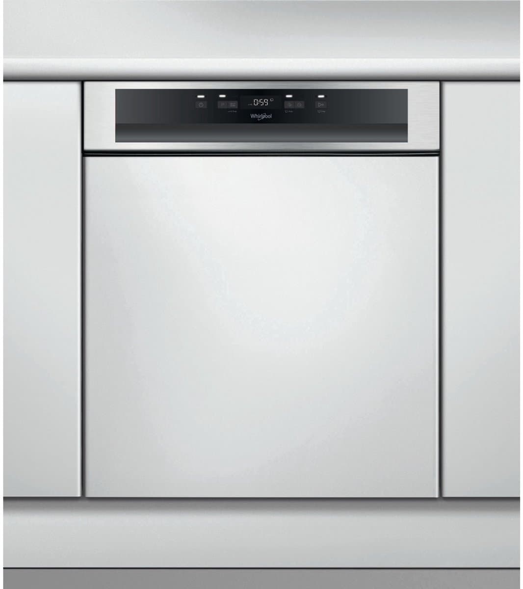 Whirlpool WBC 3C34 P X - Half integreerbare vaatwasser — afbeelding 1