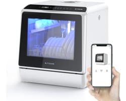 Mini Vaatwasser - Campingvaatwasser - met APP - 900W - 5 L - Geschikt voor keukens, kantoren, caravans