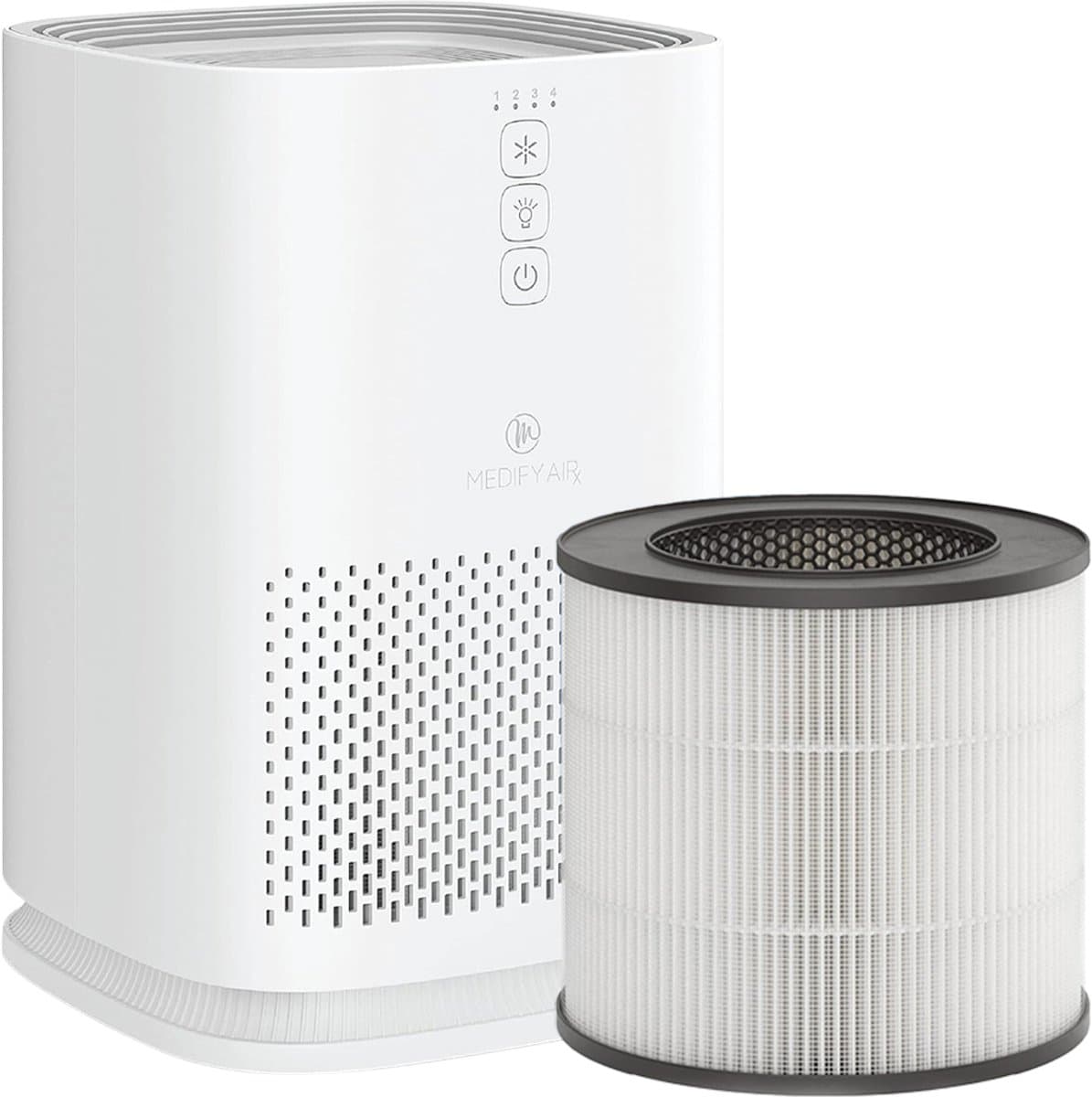 Medify Air MA-14 Luchtreiniger – 70 m³/u Air Purifier – HEPA H13 Filter – 3 standen + Slaapmodus – Tot 28 m² per uur – Tegen Hooikoorts, Huisstofmijt & Allergieën – Zwart — afbeelding 1