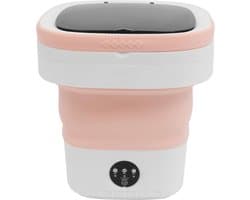 Mini Wasmachine - Opvouwbare Wasmachine - Babykleding Wassen - Met Afvoerslang - 12 Liter - Roze
