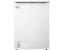 Inventum KV600 tafelmodel koelkast energiezuinig - 136 liter - Met vriesvak - 60 cm breed - Led-verlichting - Energielabel D - Vrijstaand - Wit