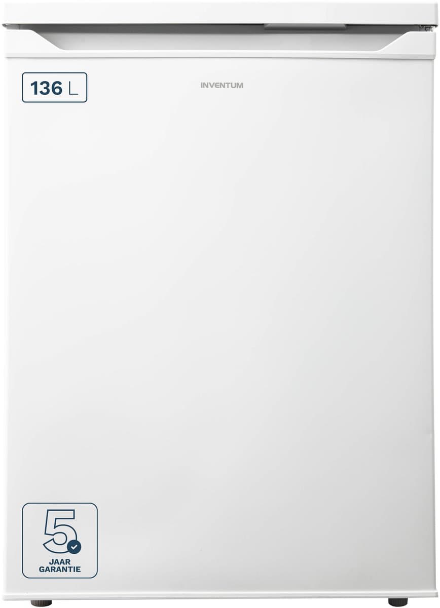 Inventum KV600 tafelmodel koelkast energiezuinig - 136 liter - Met vriesvak - 60 cm breed - Led-verlichting - Energielabel D - Vrijstaand - Wit — afbeelding 1