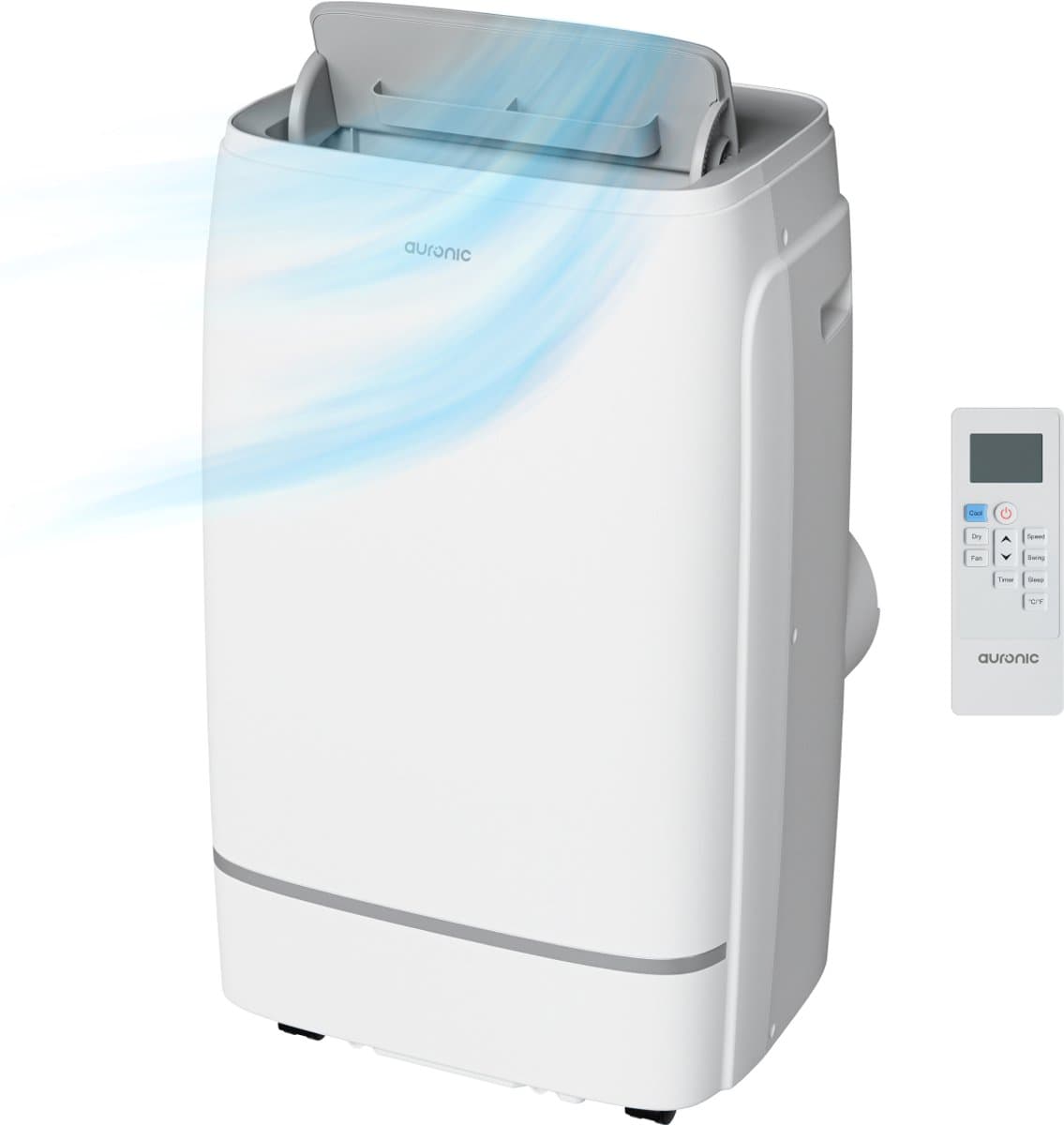 Auronic Mobiele Airco - 12.000 BTU - 4-in-1 - Airconditioning met 2 Raamafdichtingskits - Ventilator - Ontvochtiger - Tot 35m² - Wit — afbeelding 1