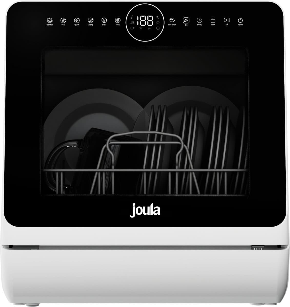 Joula Mini Vaatwasser met Waterreservoir - 8 Wasprogramma's - 5 Couverts - Kleine Smalle Vrijstaande Afwasmachine - Camping - Wit — afbeelding 1
