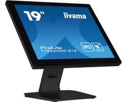 iiyama ProLite T1932MSC-B1S computer monitor 48,3 cm (19") 1280 x 1024 Pixels Full HD LED Touchscreen Tafelblad Zwart