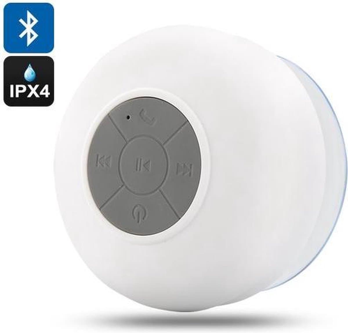 Bluetooth Waterpoof Douche speaker - Wit — afbeelding 1