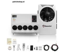Airconditioner - Air conditioning - 10000 BTU - 150-500m³/u - 1-3KW - 24V Efficiënte Koeling, Met Afstandsbediening, voor RV, camper, Vrachtwagens, Boten