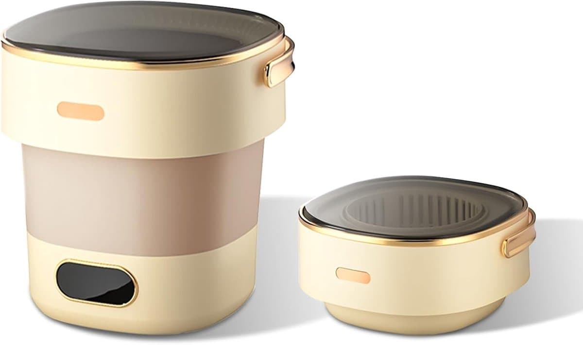 Mini Wasmachine met Centrifuge - Voor Kleine Wasgoed - Meerdere Programma's - — afbeelding 1