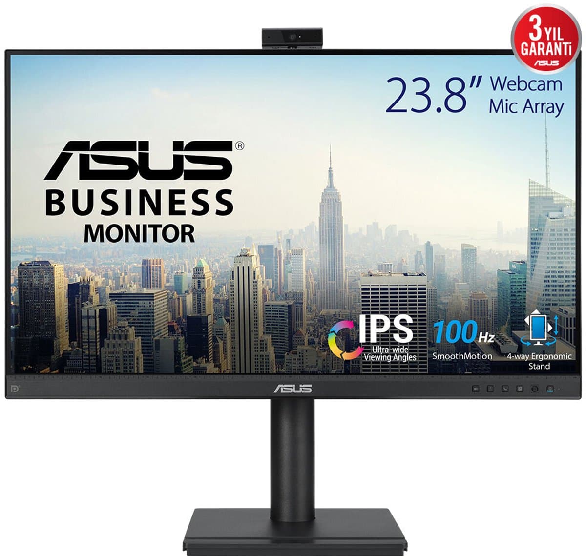 ASUS BE249QFK computer monitor 60,5 cm (23.8") 1920 x 1080 Pixels Full HD LCD Zwart — afbeelding 1
