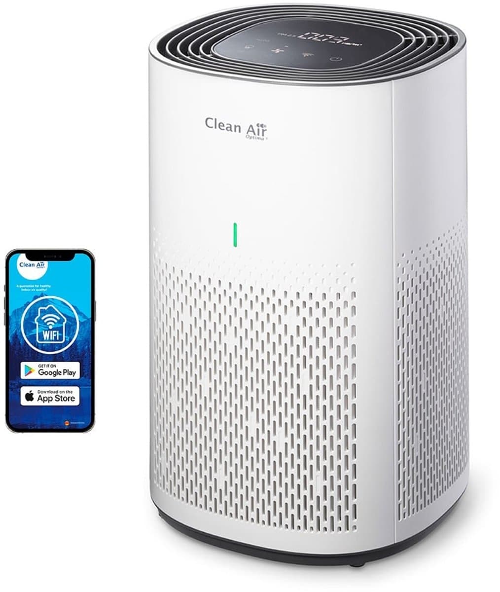 Clean Air Optima® CA-505 Smart - Intelligente HEPA Ionisator Luchtreiniger - 360° Airflow - Extreem stil met sleepmode! <10dB(A)! — afbeelding 1