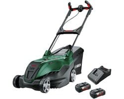 Bosch AdvancedRotak 36V-44-750 - Accu grasmaaier - Inclusief 2x 36 V Li-Ion accu (4.0 Ah), AL 36V-20 lader en opvouwbare opvangbak