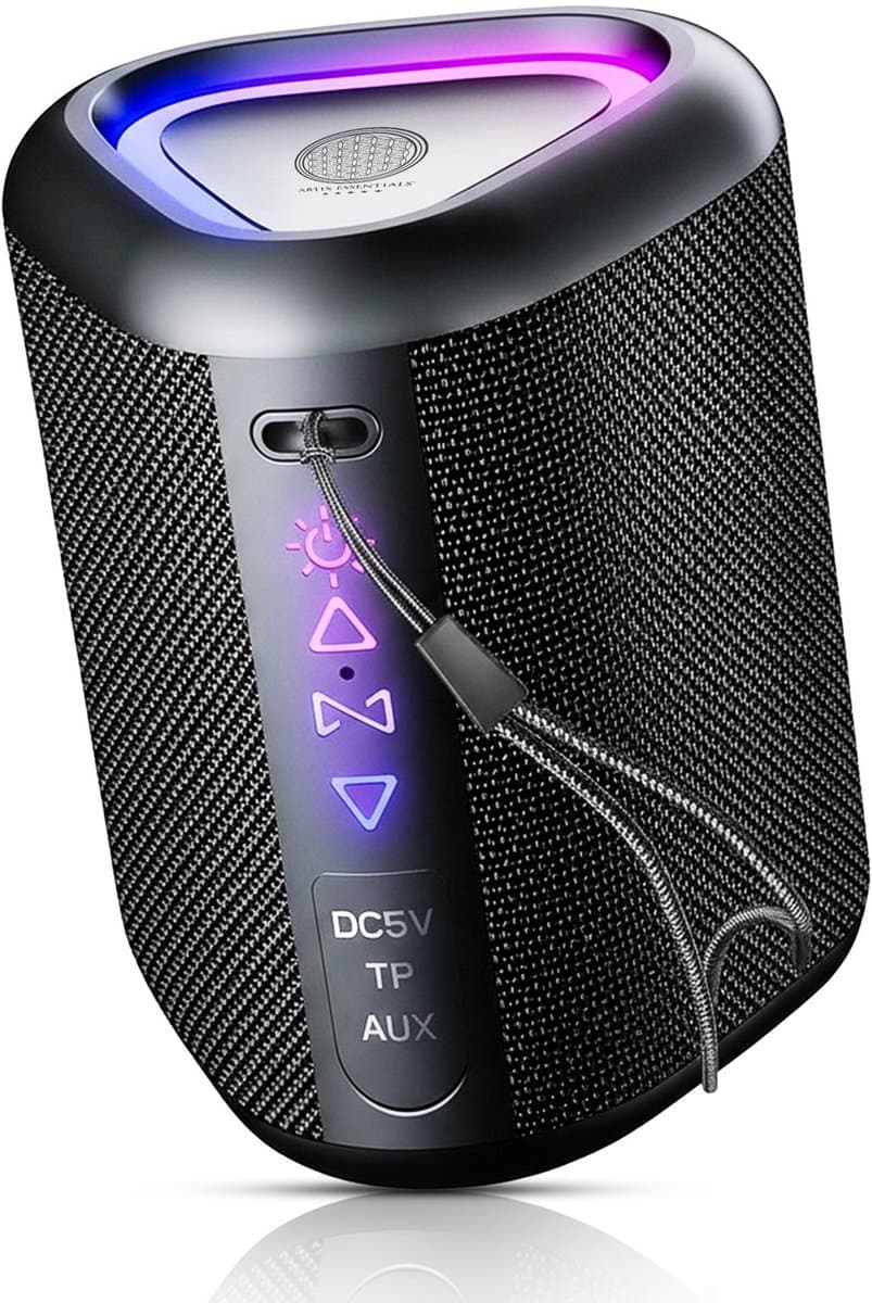 Artix Essentials - S1 - Bluetooth Speaker - Draadloze Speaker - IPX6 Waterdicht - 12 Uur Accu - RGB Verlichting — afbeelding 1