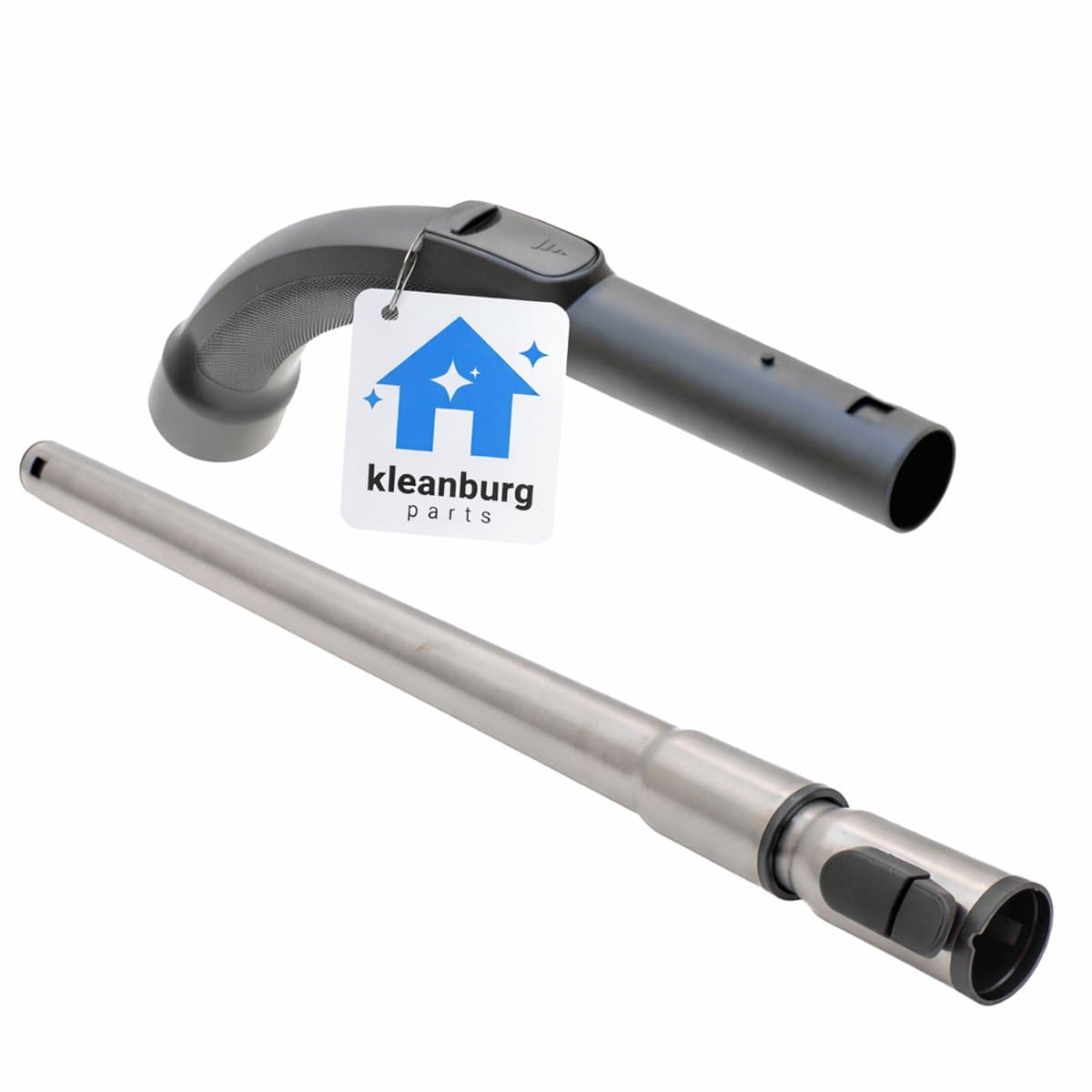 Telescoopbuis en Pistoolgreep geschikt voor Miele C1, C2, C3, Guard & Boost series - Gelijk aan model: 10275580 / 9442601 / 5269091 - met klikvergrendeling — afbeelding 1