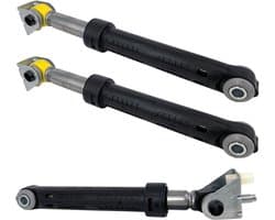 Schokbrekerset geschikt voor Miele wasmachines | 2 x 75N 1 x 120N | Hoogwaardig alternatief voor 09850882, 9850882 | Afmetingen: 175 mm h.o.h. (ingeschoven) | Made in Germany | Multaparts® huismerk