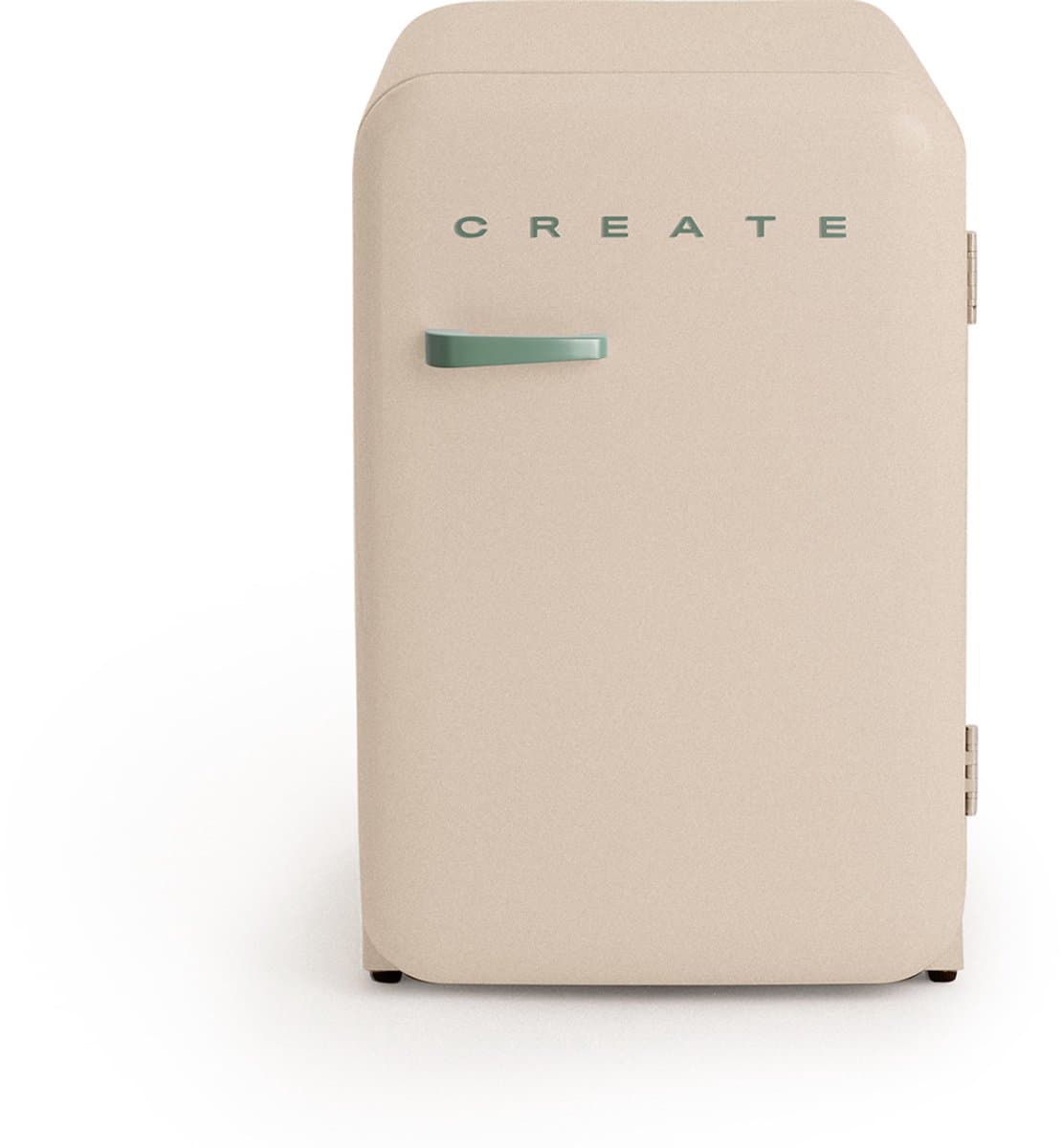 CREATE - Koelkast in retrostijl - Zand - Handvat Sage - FRIDGE RETRO 107L — afbeelding 1