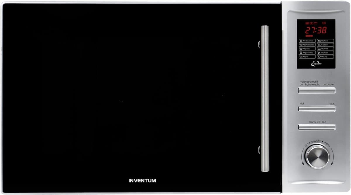 Inventum MN325CS - Vrijstaande combimagnetron - Heteluchtoven - Grill - 32 liter - 1000 watt - 10 kookprogramma's - RVS/Zwart — afbeelding 1