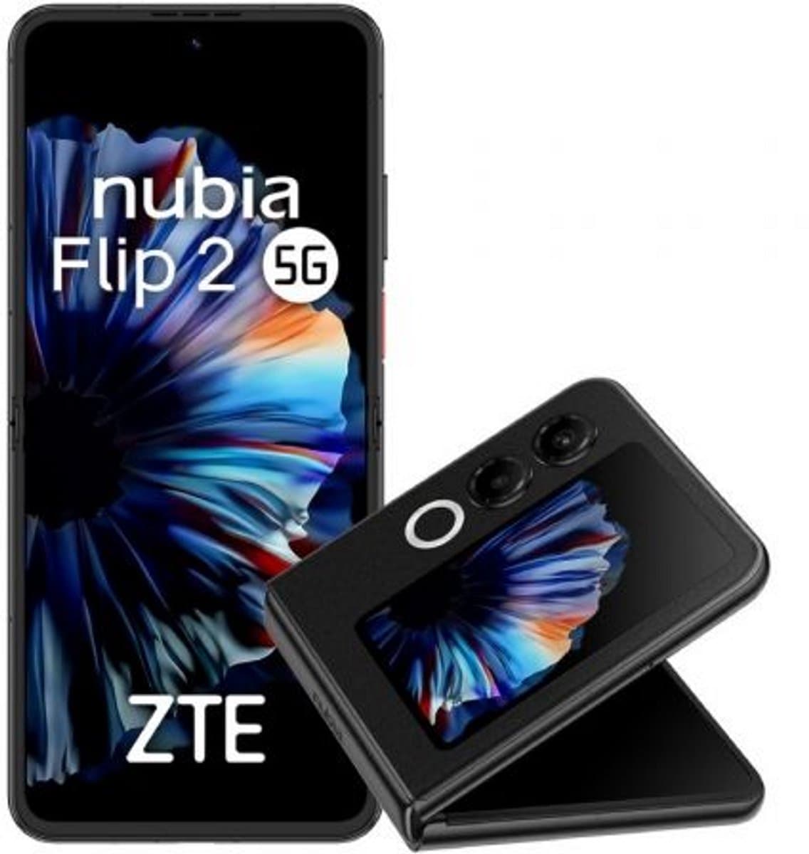 Nubia Flip 2 5G 17,5 cm (6.9") 8 GB 256 GB 4325 mAh Zwart — afbeelding 1