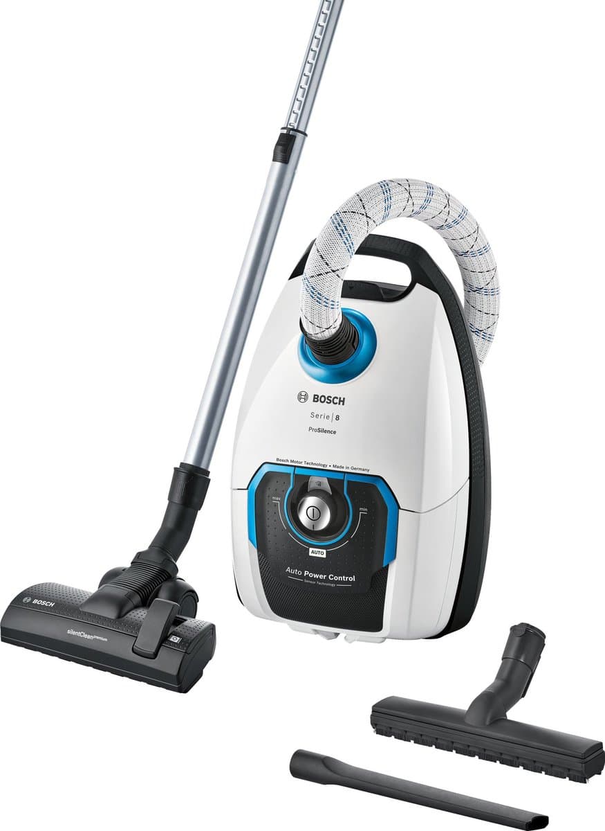 Bosch ProSilence BGL8SIL6 Serie 8 - Stofzuiger met zak - Wit — afbeelding 1