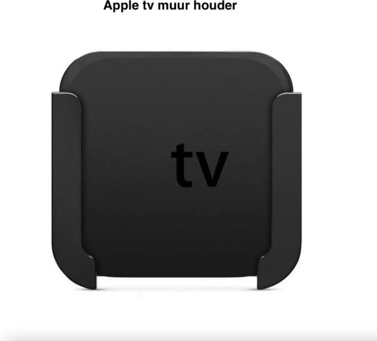 Apple TV houder – Case voor Apple TV 4 Box – Media Speler holster – Wall Mount – TV bracket — afbeelding 1