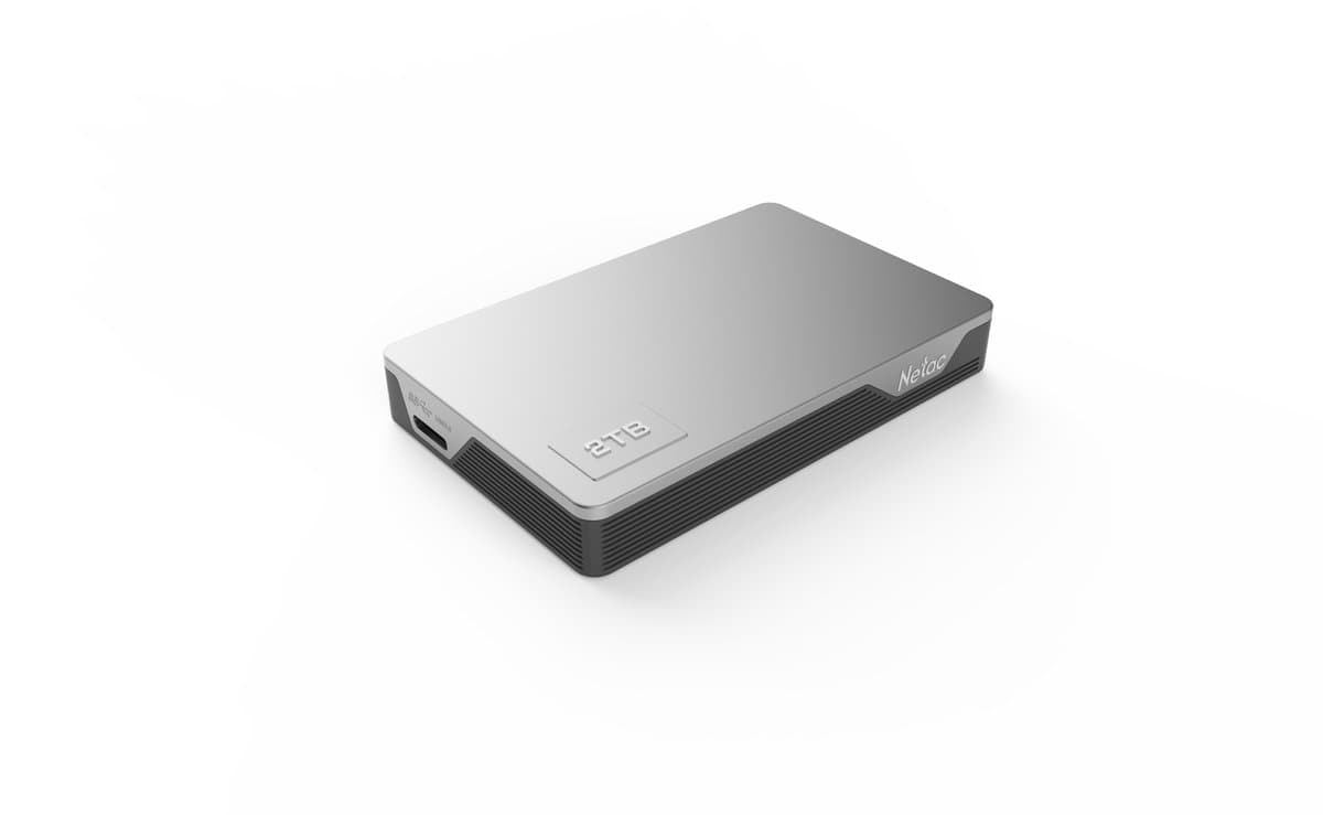 Netac K338 1TB External Hard Disk Silver — afbeelding 1