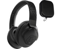 PowerLocus MoonFly Koptelefoon Over-Ear met Active Noise Cancelling, Draadloze Hoofdtelefoon, Voice Assistant Activation - Zwart Metaal