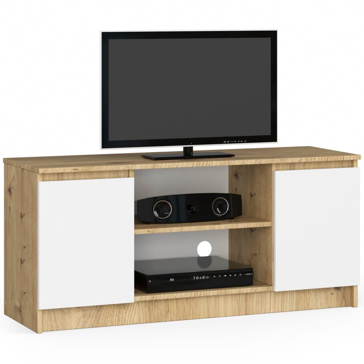 AKORD Furniture Factory OP0LRTV120ARTBIA, Eiken, 2 schappen, Mat, 2 deur(en), 400 mm, 1200 mm — afbeelding 1