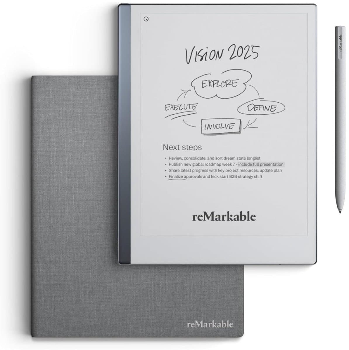 reMarkable 2 Bundle met Marker Basic en Folio Case Grey — afbeelding 1