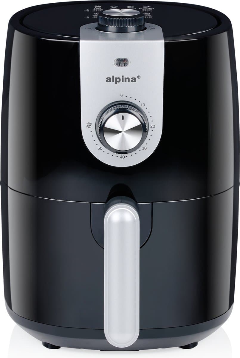 alpina Airfryer 2L - Hetelucht Friteuse - 80 tot 200°C - 900W — afbeelding 1