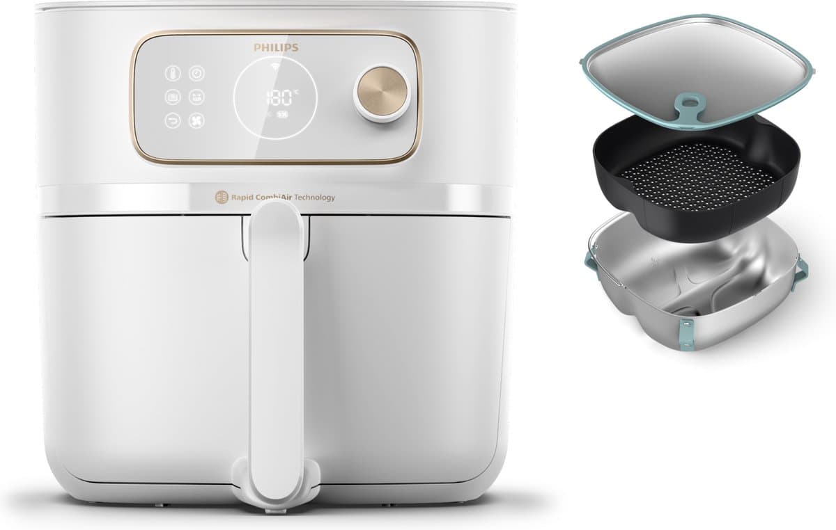 Philips 7000 series - HD9876/25 - Airfryer - Heteluchtfriteuse - 8,3l - 2200W - Wit — afbeelding 1