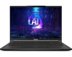 MSI Stealth A16 AI+ A3XVFG-227NL - Gaming Laptop - Ryzen AI 9 - RTX 4060 - 32GB/1000GB - 240 Hz - Ryzen AI 9 HX 370
