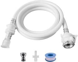 Wasmachine Slang - Wateraansluiting - Wassen - Drievoudige Structuur - 2 Meter - Wit