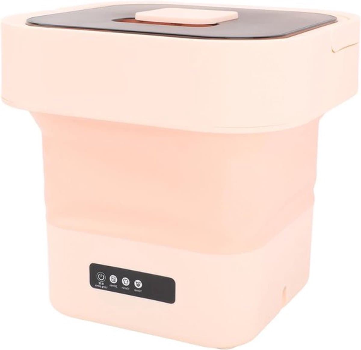 Mini Wasmachine 10 Liter met Automatische Spin Functie en Grote Capaciteit - Opvouwbare Mini Wasmachine voor EU Stopcontact — afbeelding 1