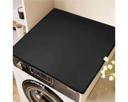 Wasmachine Droger Bovenmat - Apparaat Beschermhoes - Apparaten Beschermen - Waterdicht Siliconen Materiaal - 60x60cm - Zwart