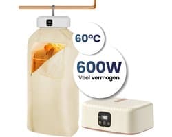 Velomira® Mini Droger - Elektrische Wasdroger - Mini Opvouwbare Wasdroger - Wasdroger - Wasdroger Voor Studenten, Camping & Reizen – Met Timer