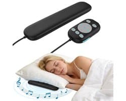 Fokelyi - Slaapsprekers - kussenluidspreker - onderkussen bluetooth speaker - witte ruis - timerfunctie - zwart