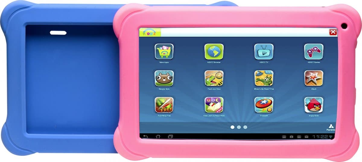 Denver Kindertablet 10.1 inch 16GB - Android Tablet voor Kinderen - 1.2GHZ Quad Core - 1GB RAM -TAQ10383 - Blauw/Roze — afbeelding 1