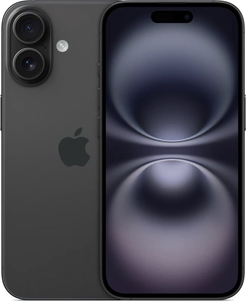 Apple iPhone 16 - 128GB - Zwart — afbeelding 1