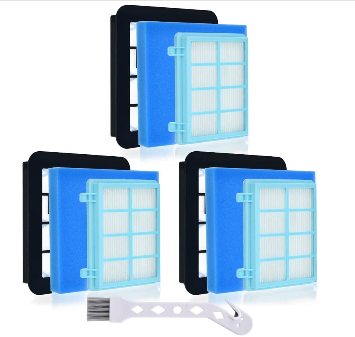 Accessoirefilterset geschikt voor Philips stofzuigers FC9331, FC9332 en FC8010 — afbeelding 1