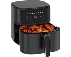 Dewelling Heteluchtfriteuse 625A – 6,5L Airfryer met Volledig Metalen Binnenbak – 1700W – Zwart