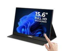 Portable Monitor Flex 15.6" Touchscreen - Full HD Draagbare monitor - Draagbaar scherm met USB-C & HDMI - Plug & Play - Incl. Beschermhoes