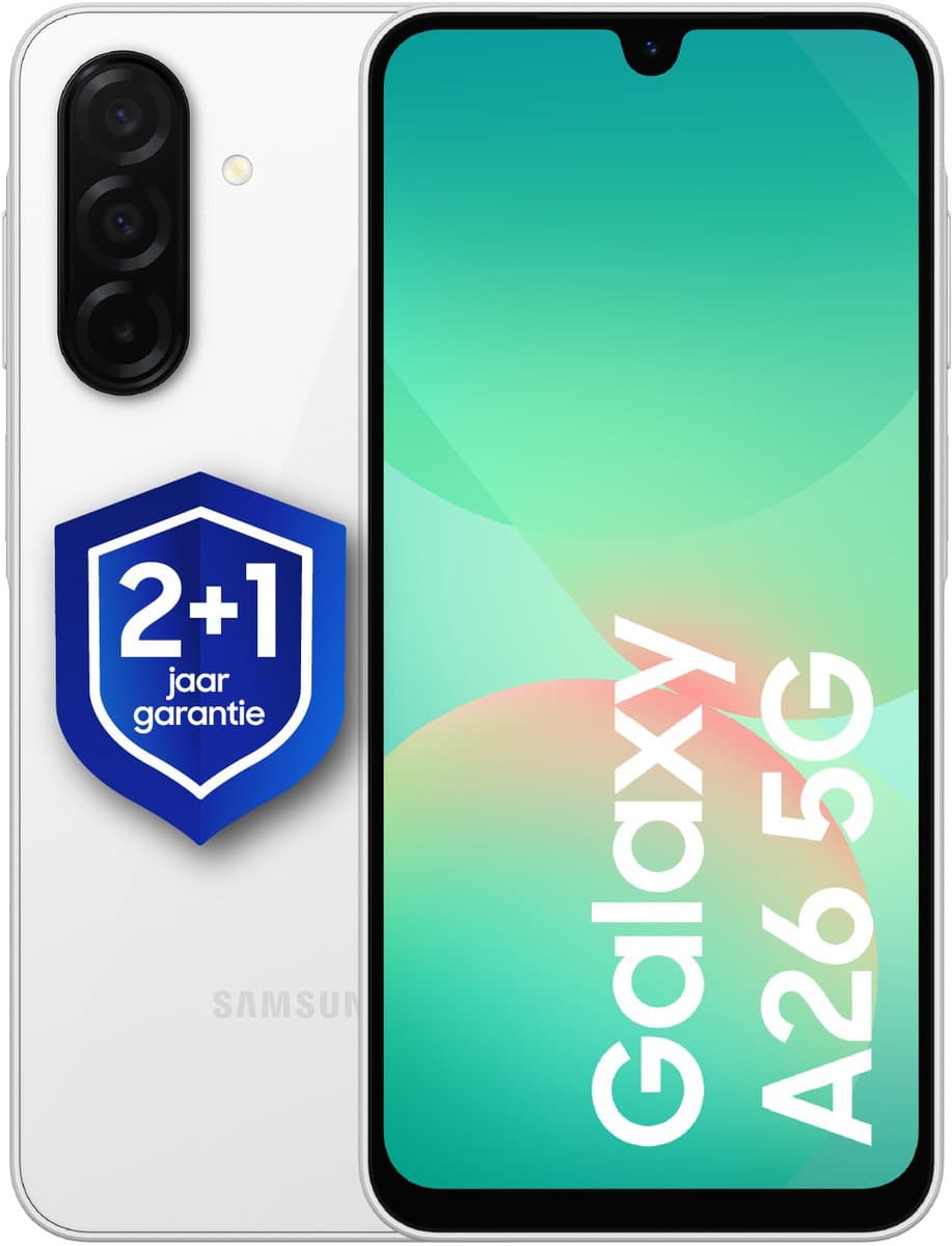 Samsung Galaxy A26 5G - 128GB - White + 1 jaar extra garantie — afbeelding 1