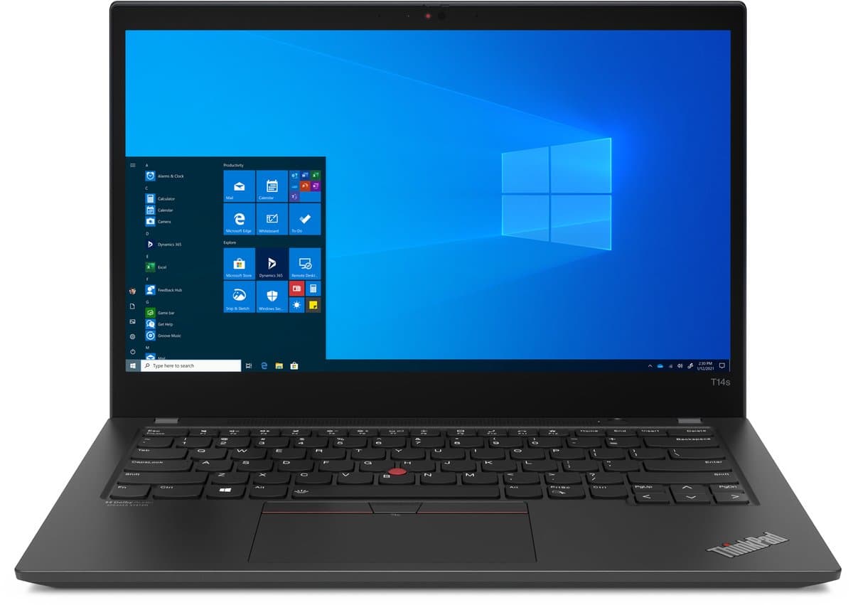 Lenovo ThinkPad T14s Gen 2 (Intel) Intel® Core™ i5 i5-1135G7 Laptop 35,6 cm (14") Full HD 16 GB LPDDR4x-SDRAM 256 GB SSD Wi-Fi 6E (802.11ax) Windows 10 Pro Engels Zwart — afbeelding 1